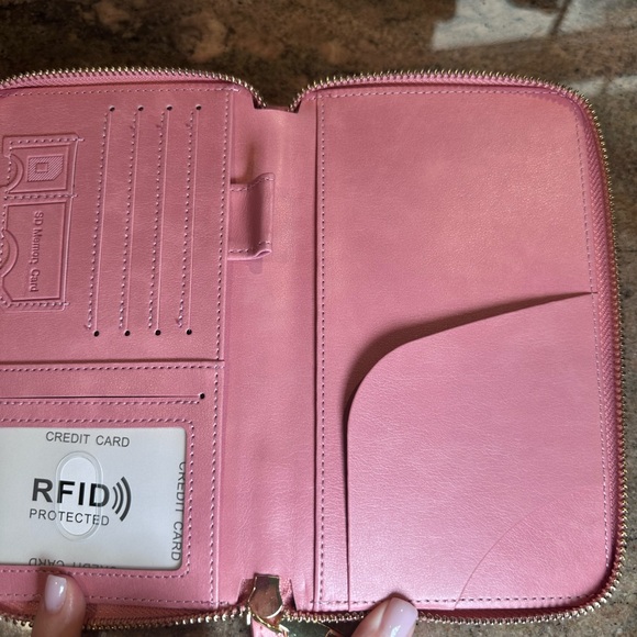 Charm Infinite Pink Passport Travel Wallet - Picture 3 of 7